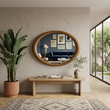 Fable Teak wood Mirror