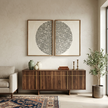 Divided Circle Wall Art ( Set of 2 )