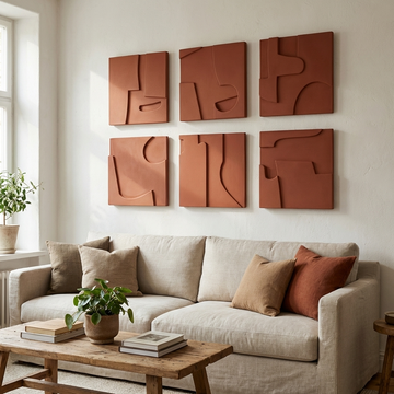 Silent Geometry wall decor ( Set of 6 )