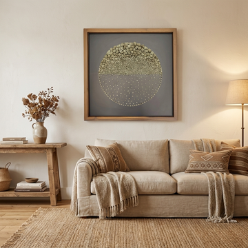 Pyrite half round wall Decor