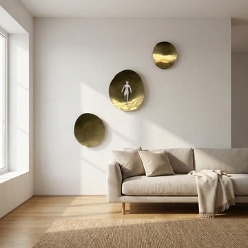 Golden wall Decor set of 3