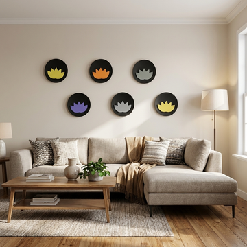 Lotus wall Decor (Set of 6)