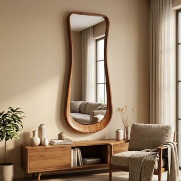 Aaranya Teak Wood Mirror