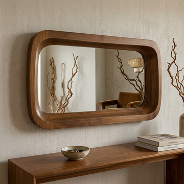 Emarald Teak Wood Mirror