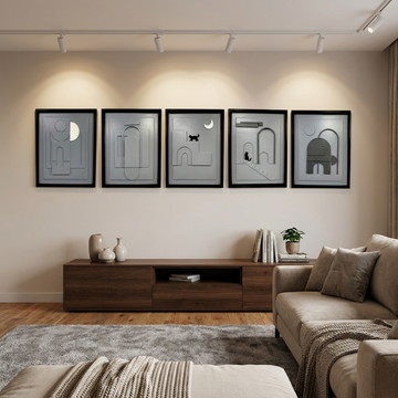 Cat wall Decor set of 5