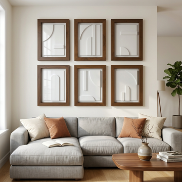Symphony of Lines Wall decor  set of 6