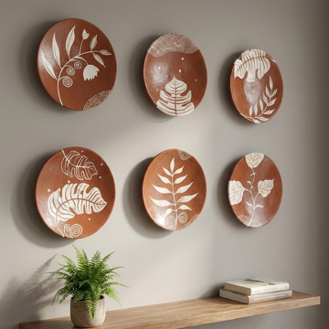 Nature on Clay wall decor single plate