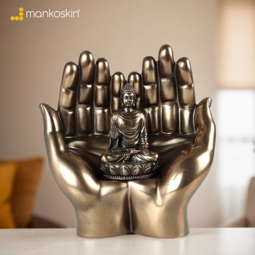 Buddha in both palms