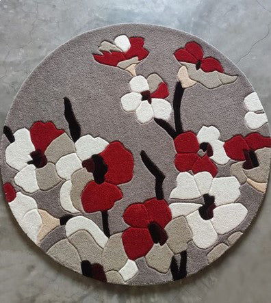 Round blossom Tufted rug