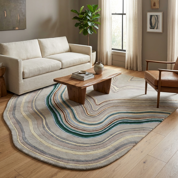 Stone wave rugs