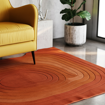 Terracotta Rings Rug
