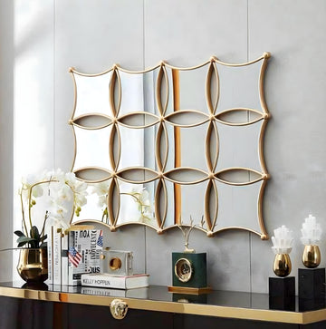 Golden Aura Wall Mirror