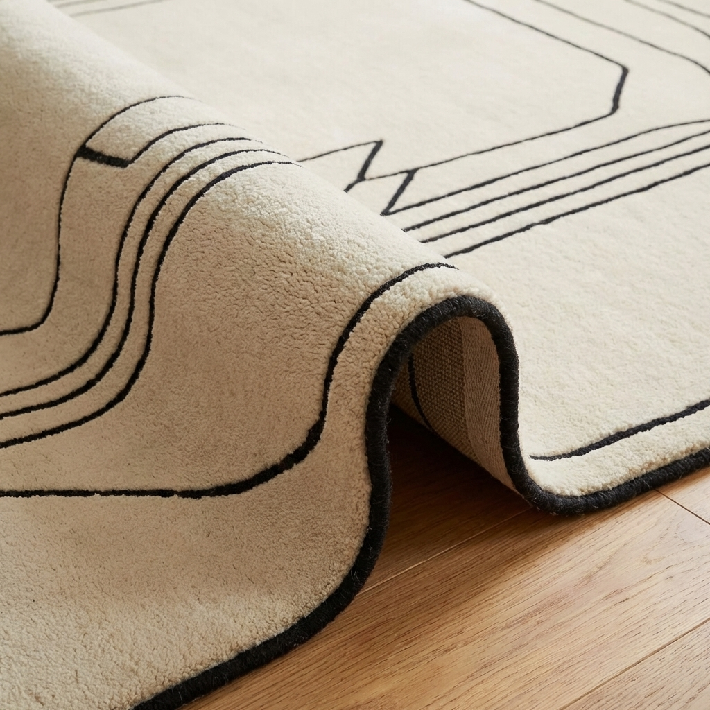 Loop Tufted Rug Irregular loop Tufted rug