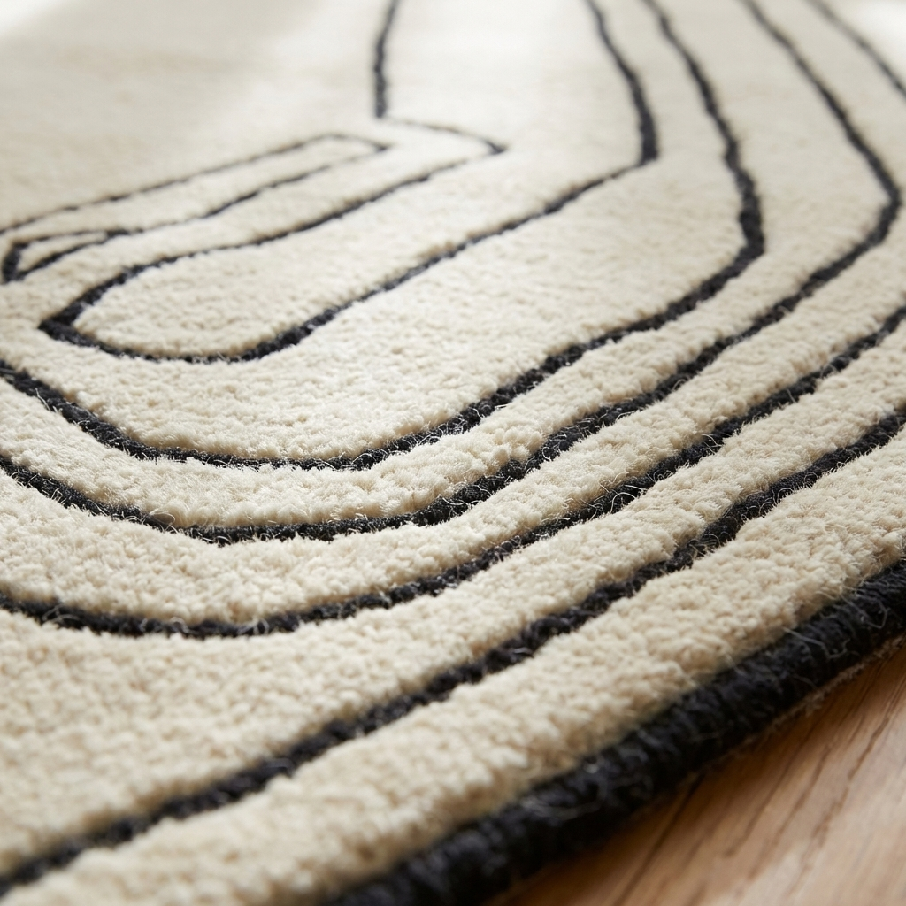 Rumpled Rugs Irregular loop Tufted rug