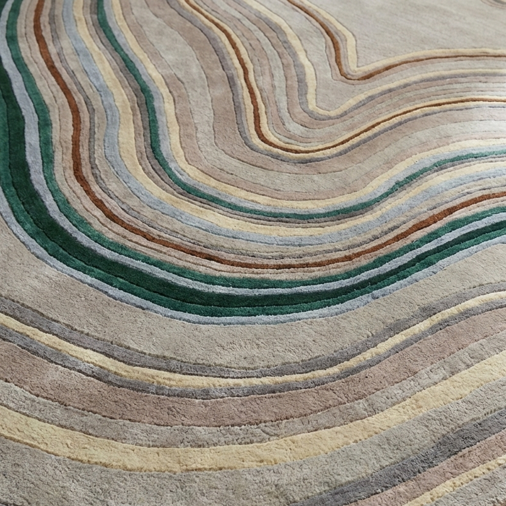 Rodwave Rug Stone wave rugs