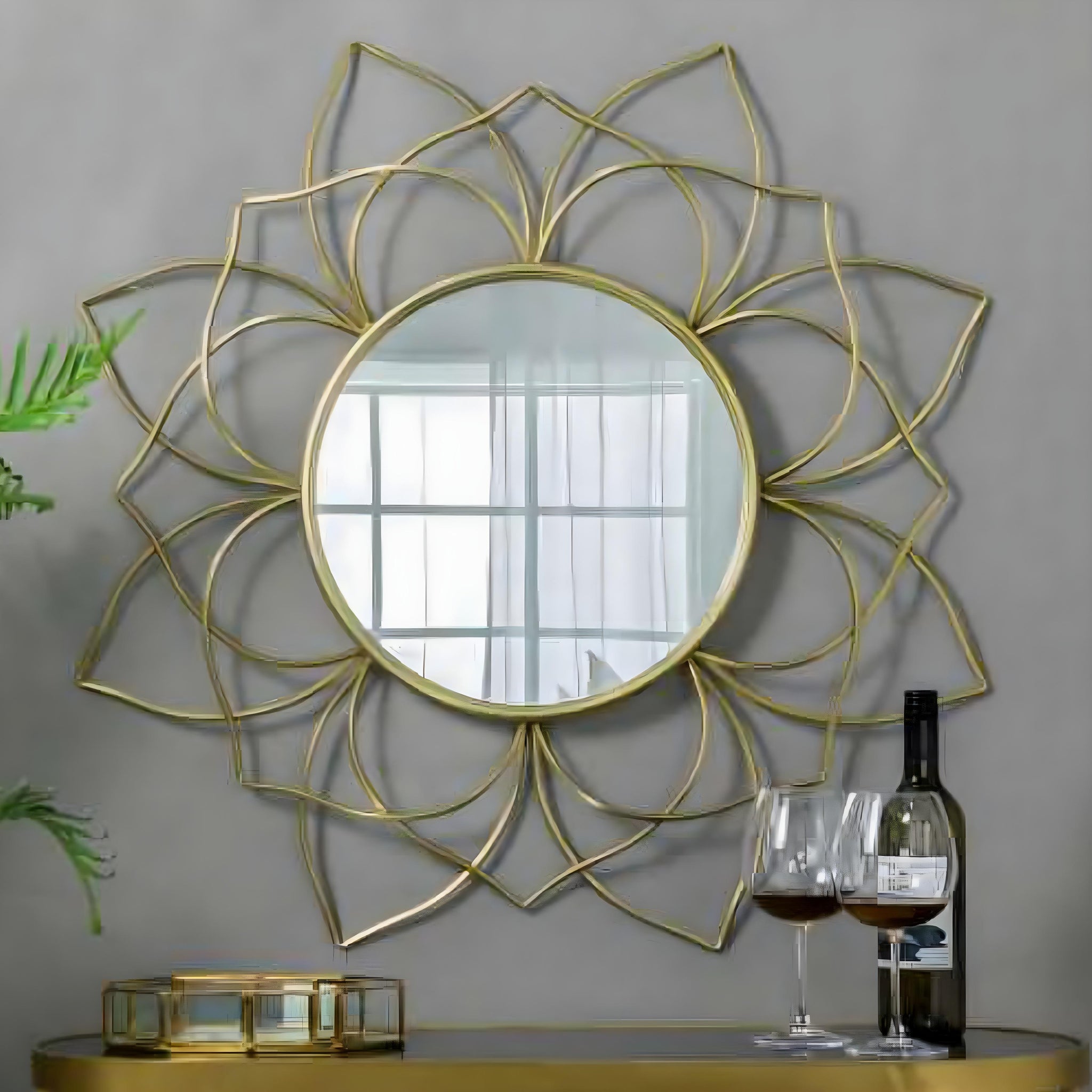 Lotus Radiance Wall Mirror