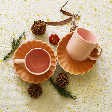 Pink Cup and Saucer set