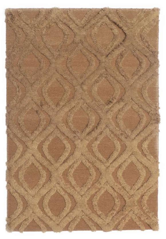 Brown New Zealand Wool Rug