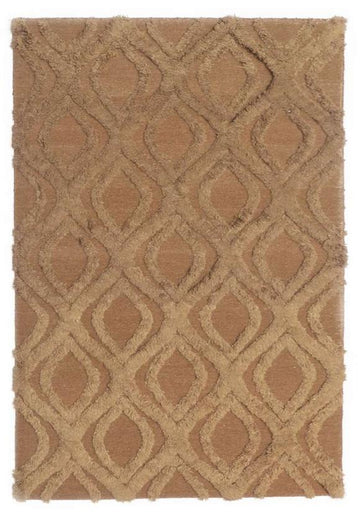 Brown New Zealand Wool Rug