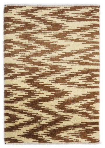 Brown New Zealand Wool Rug