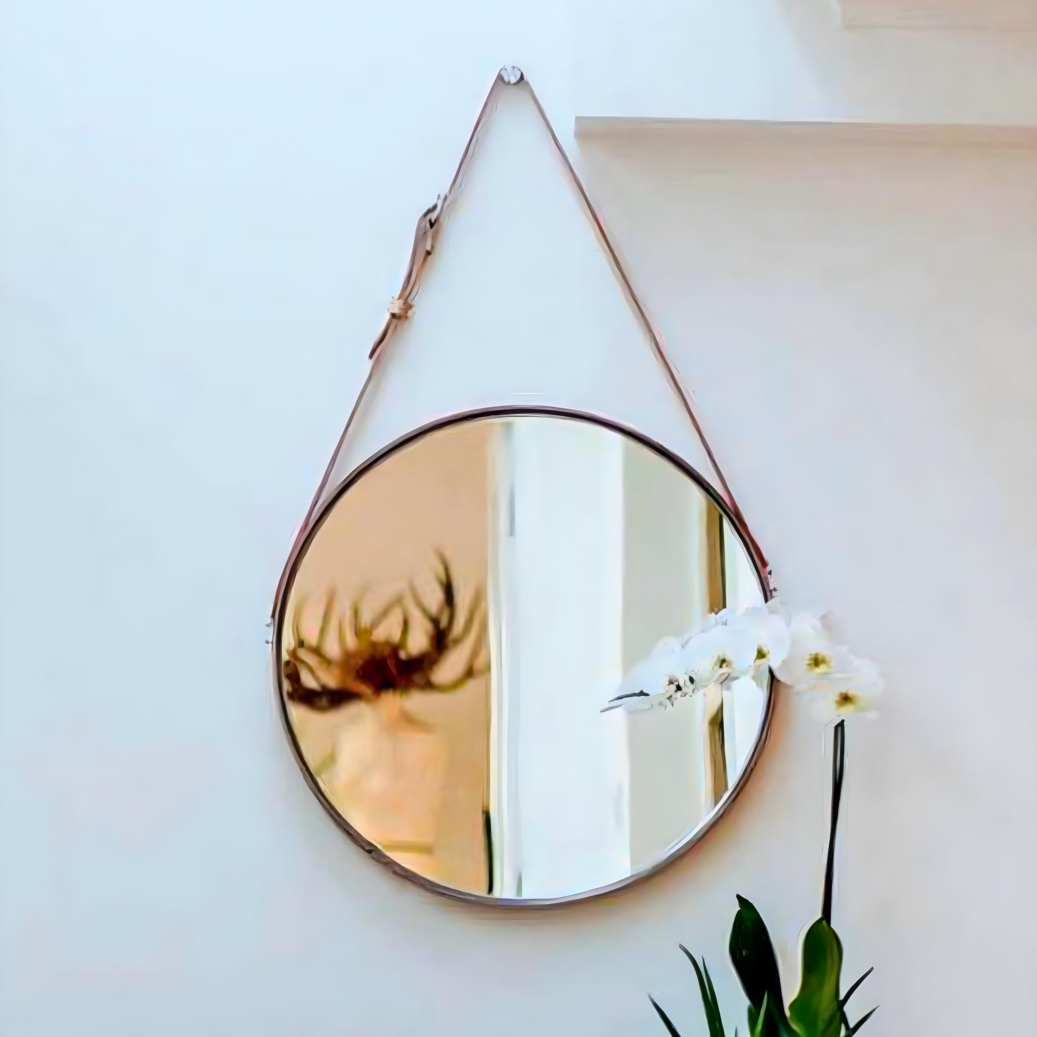 Saddle Strap Wall Mirror