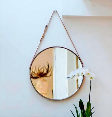 Saddle Strap Wall Mirror