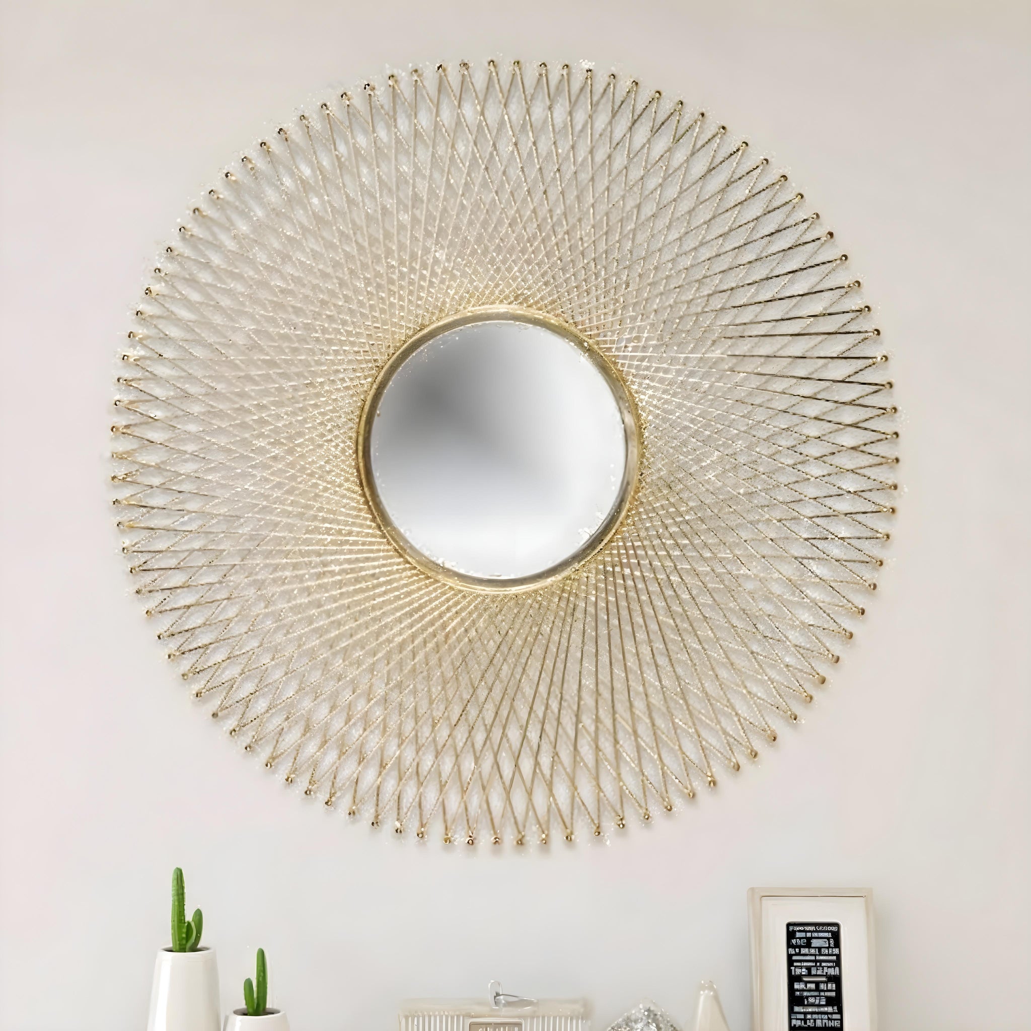 Gilded Sunbeam Wall Mirror