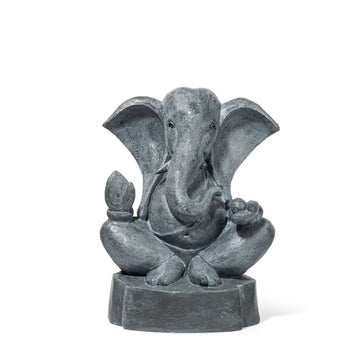 Abstract Traditional Ganesha, Wedgewood Grey