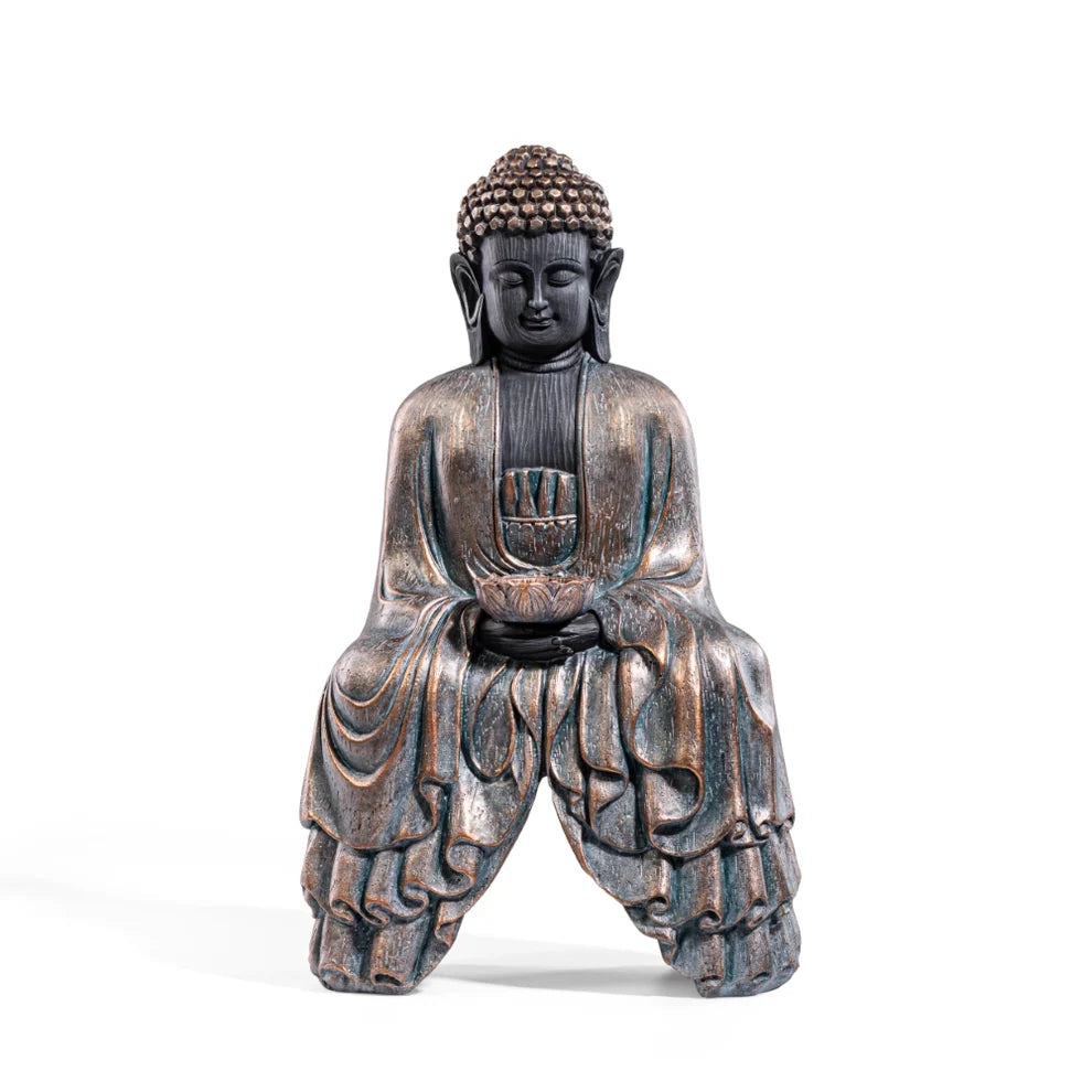 Serene Rustic Buddha Figurine