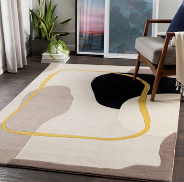 Golden Pathway Tufted rug