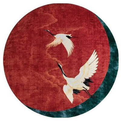 Cranes of Dawn Tufted rug