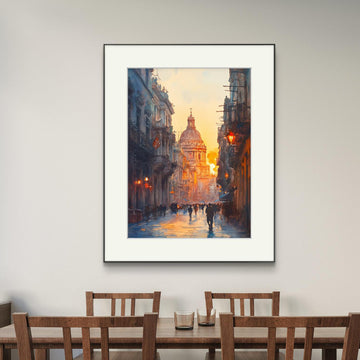 Sunset in the City Art frame