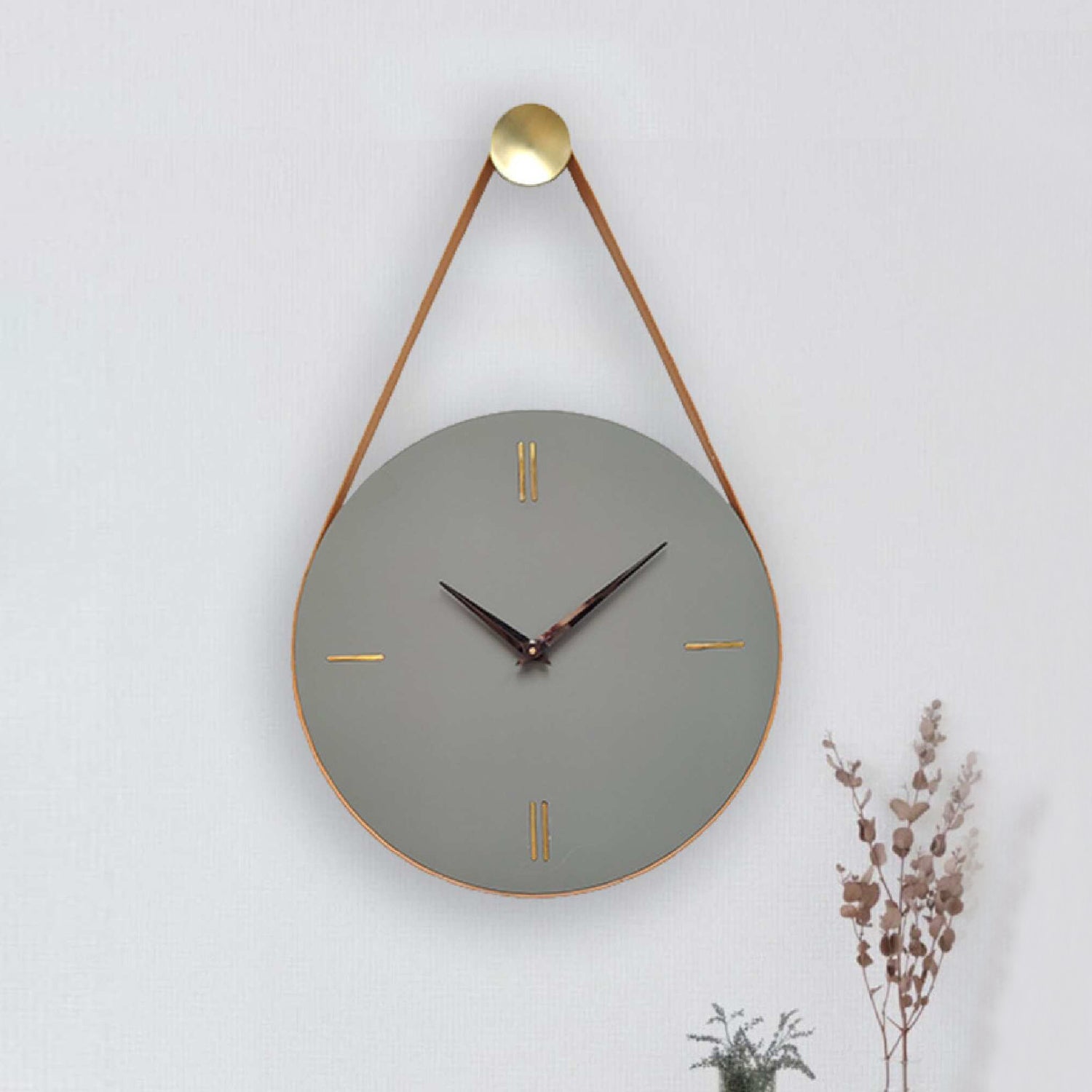 Concrete wall clock
