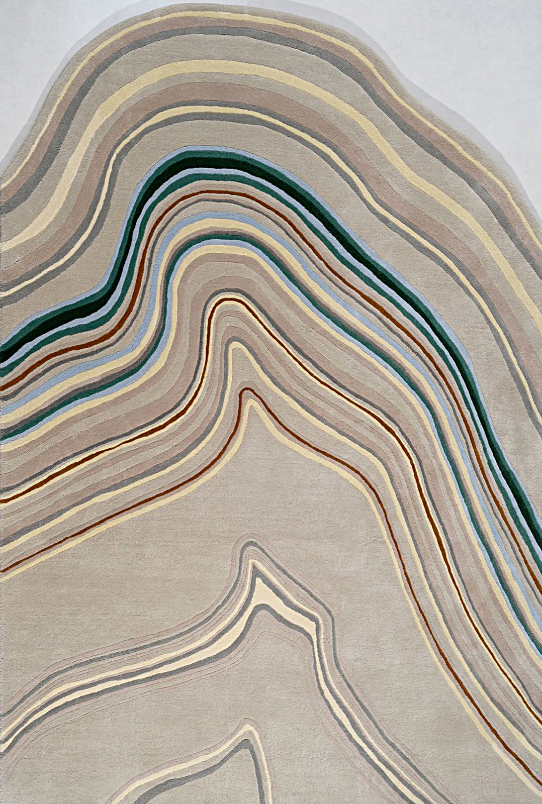 Stone wave rugs
