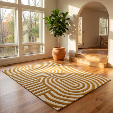 Abstract Swirl Tufted rug
