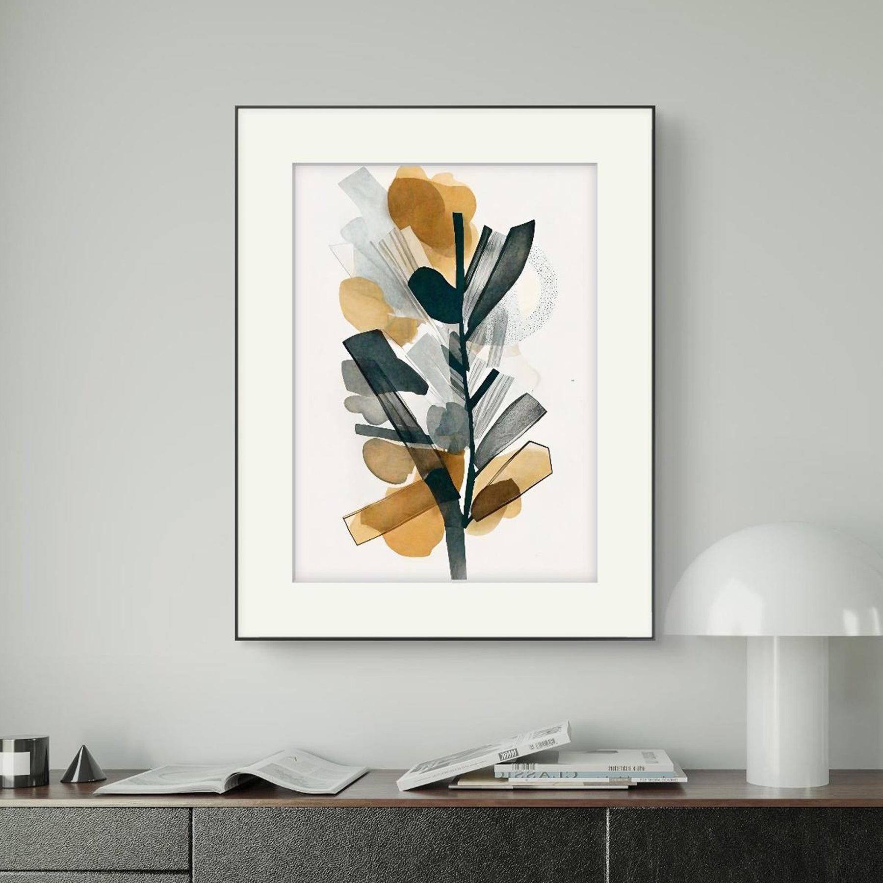 Geometrical leaves Art frames