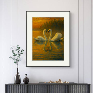 Swans Art frame