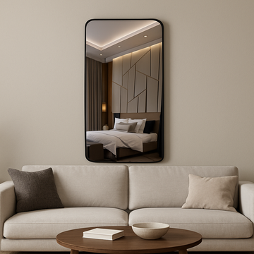 Radiant wall mirror