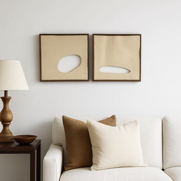 Muted Cuts wall decor ( set of 2 )