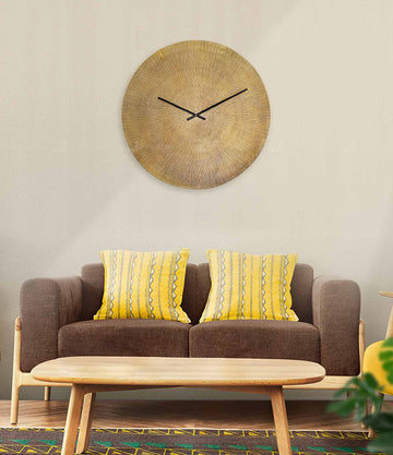 Donna Wall Clock - Antique Brass