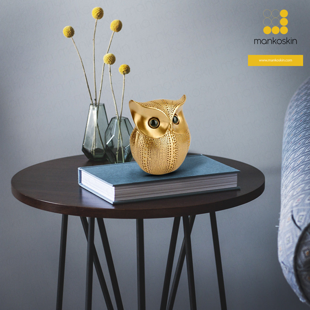 Owl Figurine - Gold