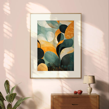 Abstract-flowers art frames