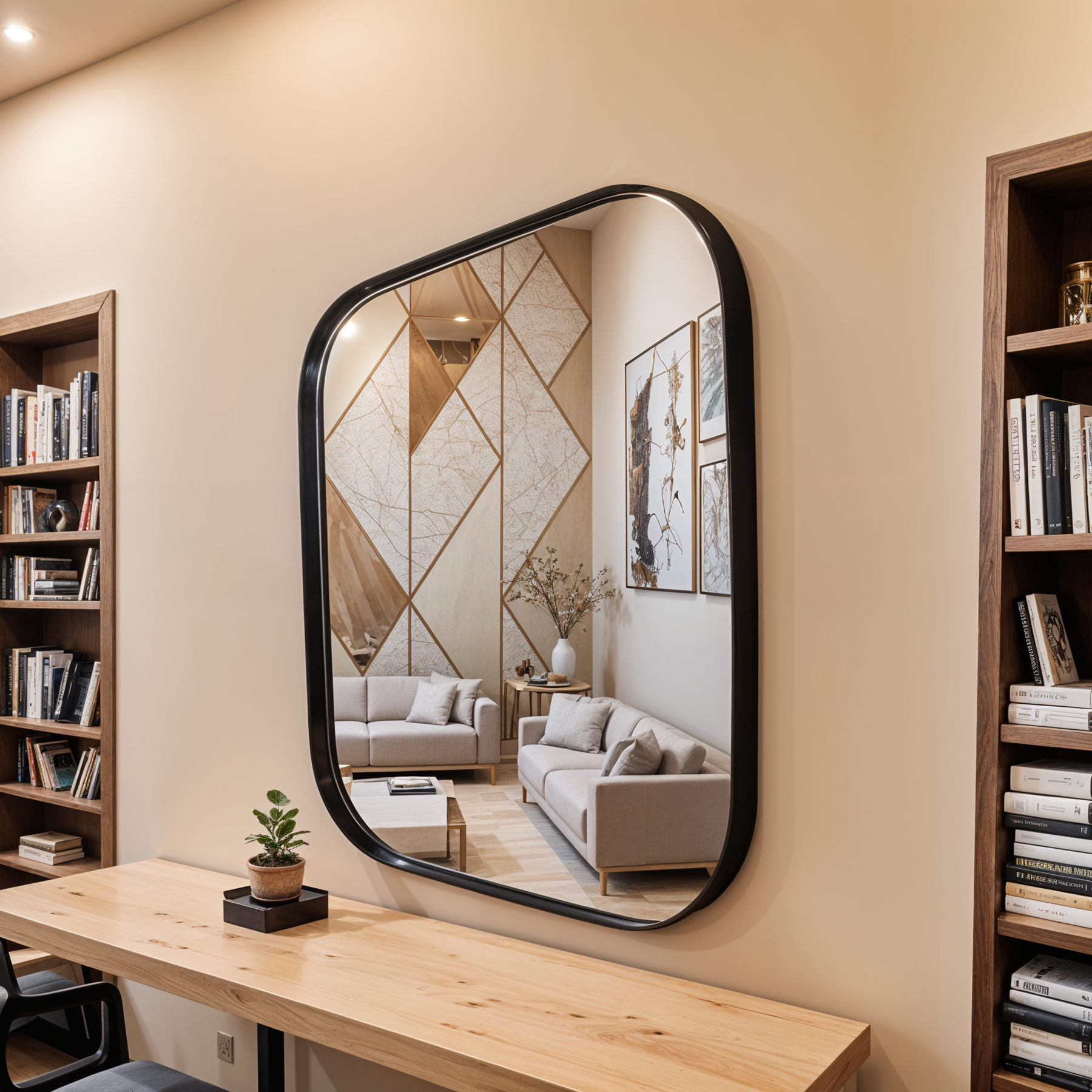 Square  Wall mirror