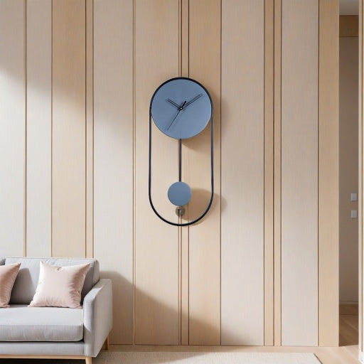 Oval wall clock