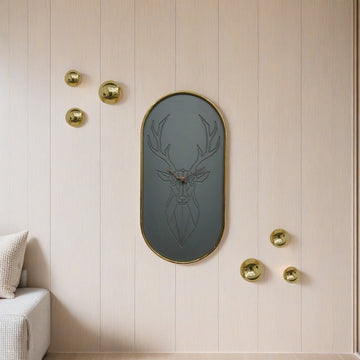 Deer wall clock