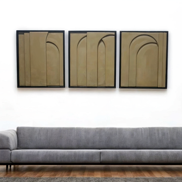 Soft Geometry wall decor ( set of 3 )