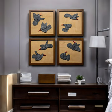 Whirlwind Wings wall decor ( Set of 4 )