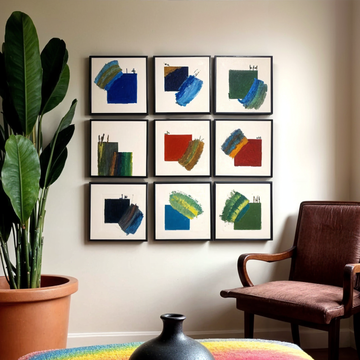 Palette Puzzle wall decor ( Set of 9 )