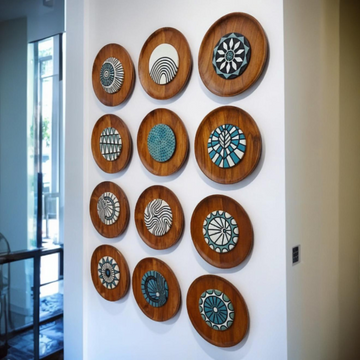 Terra Circles wall decor (set of 12)