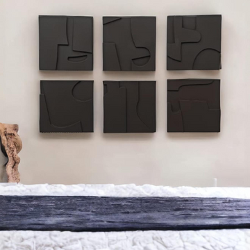 Silent Geometry wall decor ( Set of 6 )